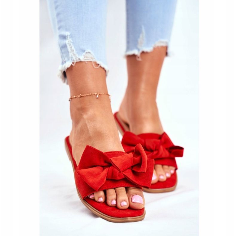 Malaysia Damen Hausschuhe mit roten Schleifen 2