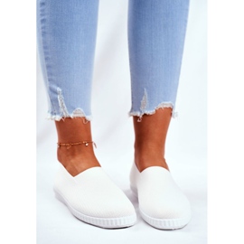 Damen Sneaker Slip-On Sneakers Weiß Grigio 2