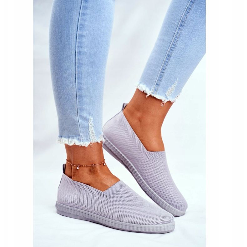 PS1 Damen Sneaker Slip-On Sneakers Grau Grigio 2