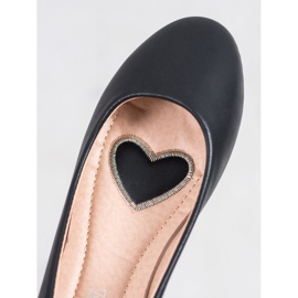 Diamantique Schwarze Ballerinas 1