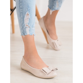 Bona Stilvolle Ballerina mit Schleife braun 2