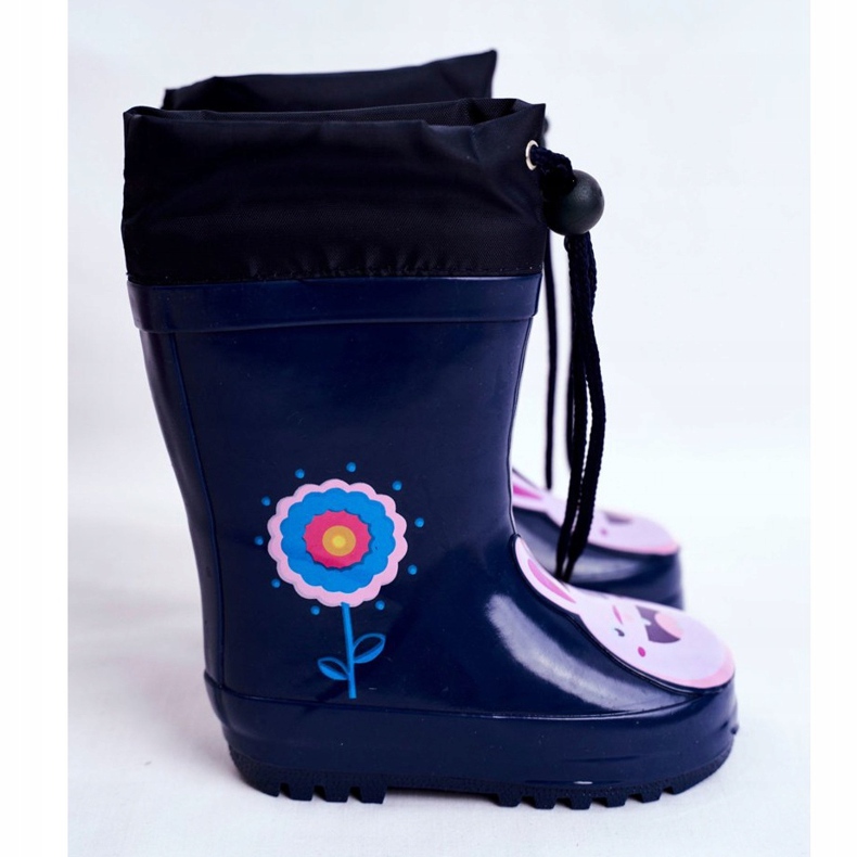 Apawwa Gummistiefel für Kinder Marineblau Mordeso Rabbit rosa 2