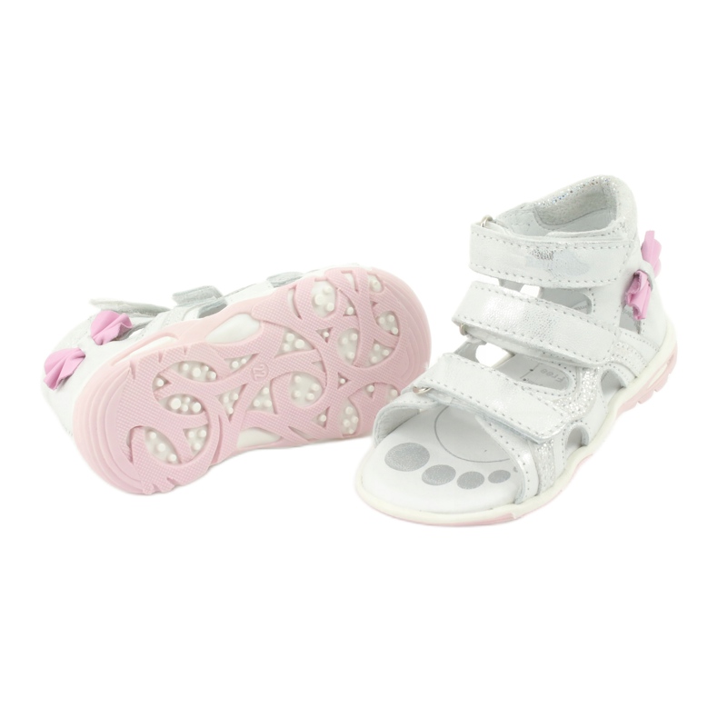 Ren But Ren Schuhsandalen mit einem Bogen 1489 weiß silberverlagter Ren Aber 4