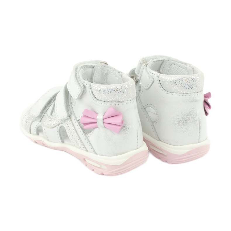 Ren But Ren Schuhsandalen mit einem Bogen 1489 weiß silberverlagter Ren Aber 5