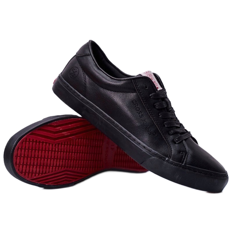 Herren Cross Jeans Schwarze Turnschuhe FF1R4034C 2