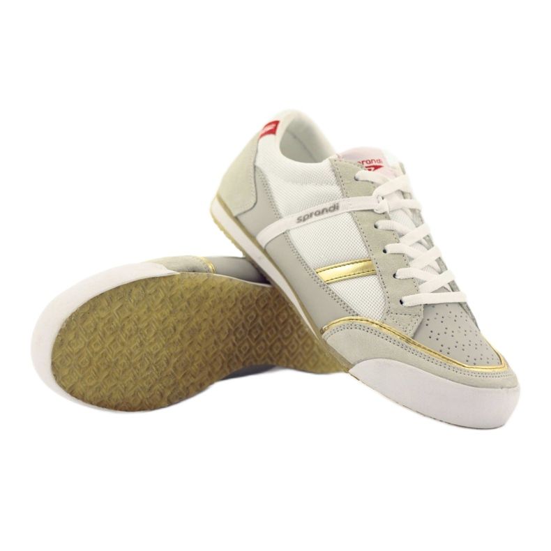 Sportschuhe Sprandi 8042 Gold beige weiß grau 4