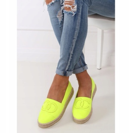 Neon Damen Espadrilles T341P Fluorescent Green grün 1