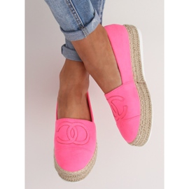 Neon Damen Espadrilles T341P Fluorescent Pink rosa 1