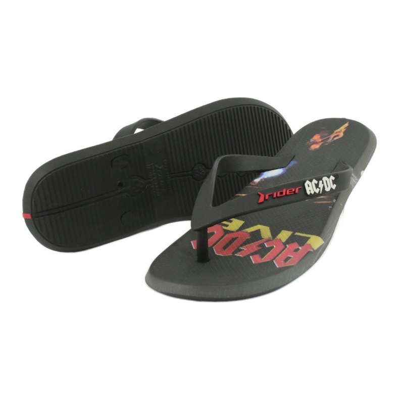 RIDER 82799 ACDC Flip-Flops THONG AD Herren BRASILIEN schwarz mehrfarbig 2
