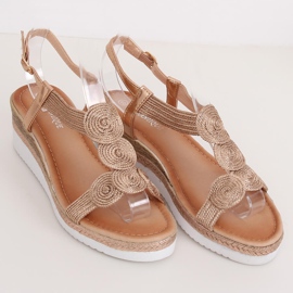 Damen Sandalen Champagner L6628 Champagner mehrfarbig 1