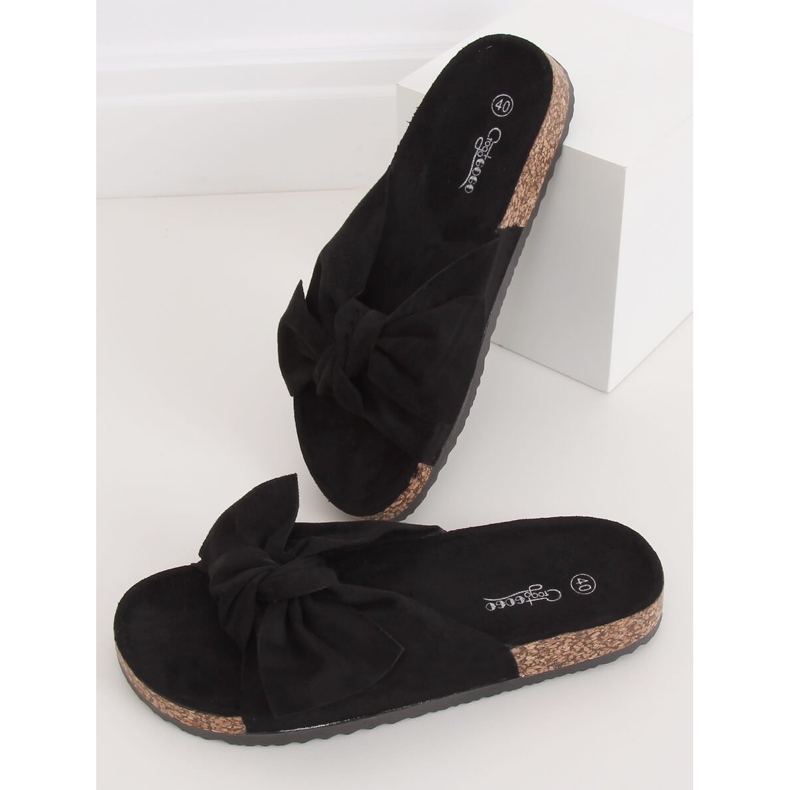 Schwarze Korkhausschuhe G-580 Schwarz 1