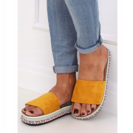 Damen Hausschuhe Honig BQ-50 Gelb 1