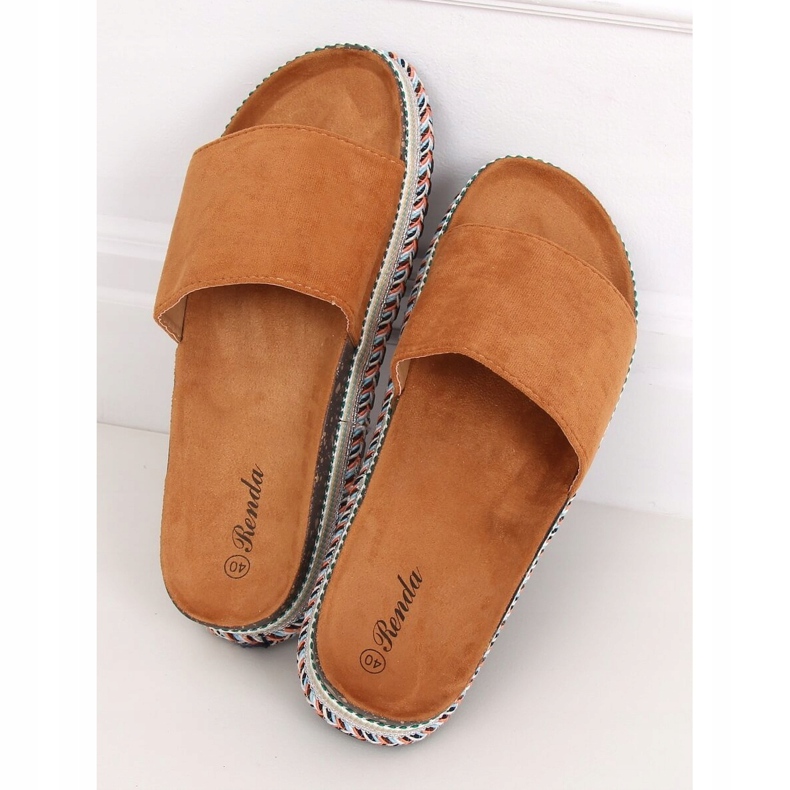 Camel BQ-50 Camel Damenhausschuhe braun 1