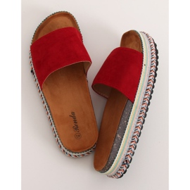 Rote Damen-Hausschuhe BQ-50 Rot 1