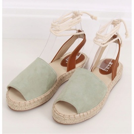 Aquamarine Espadrilles für Damen LL908 Grün 2
