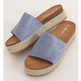 Blaue Espadrilles-Hausschuhe 10-215 Blau 1