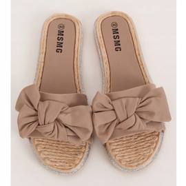 Beige WS9020 Light Camel Hausschuhe für Damen 1