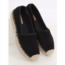 Schwarze Damen Espadrilles JH90P Schwarz 2