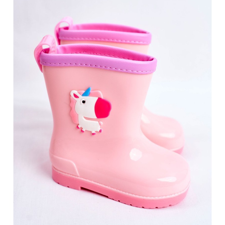 Gummistiefel für Kinder Pink Unicorn rosa 1