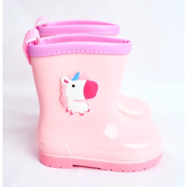 Gummistiefel für Kinder Pink Unicorn rosa 2