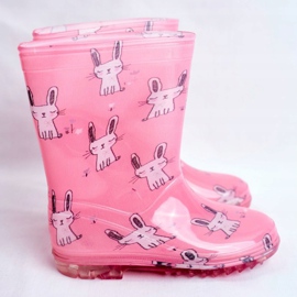 Gummistiefel für Kinder Pink Bunny rosa 2
