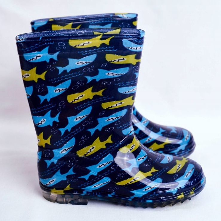 Gummistiefel für Kinder Marineblau Shark navy blau 2