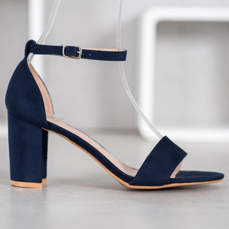 Anesia Paris Hochhackige Sandalen blau 2