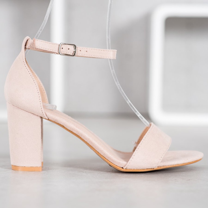 Anesia Paris Hochhackige Sandalen braun 2