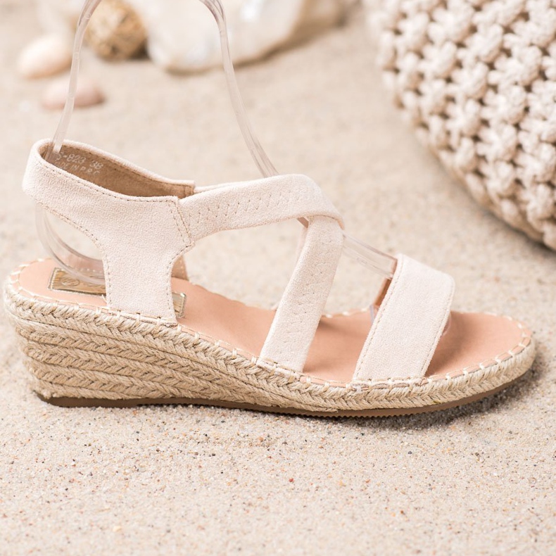 Renda Espadrilles-Sandalen aus Wildleder braun 2