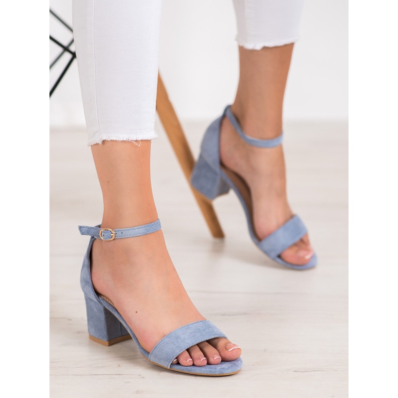 Nio Nio Bequeme Sandalen an einer Bar blau 1