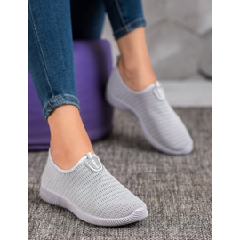 Melisa Slip-On-Schuhe aus Textil grau 2
