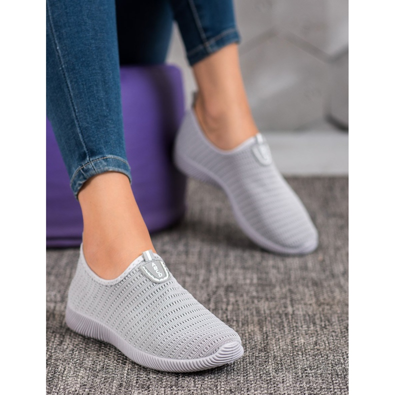 Melisa Slip-On-Schuhe aus Textil grau 2