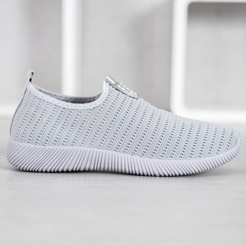 Melisa Slip-On-Schuhe aus Textil grau 1