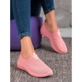 Melisa Slip-On-Schuhe aus Textil rosa 2