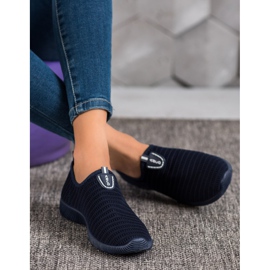 Melisa Slip-On-Schuhe aus Textil marineblau blau 1