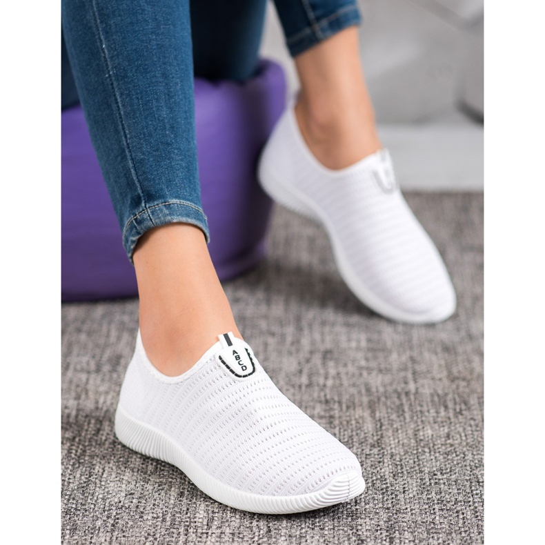Melisa Slip-On-Schuhe aus Textil weiß 2