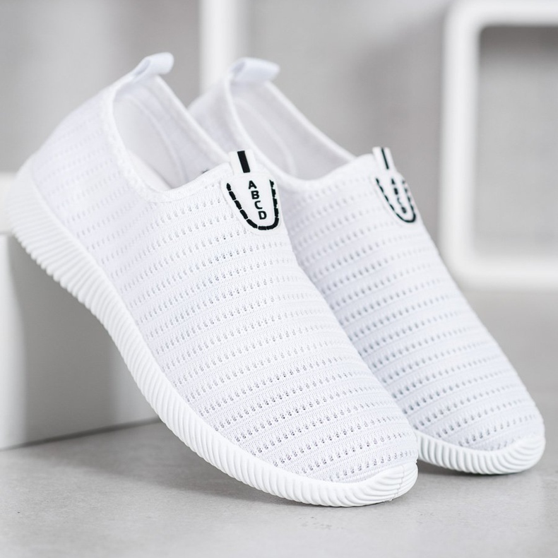 Melisa Slip-On-Schuhe aus Textil weiß 1