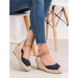 Renda Espadrilles mit Schnalle blau 2