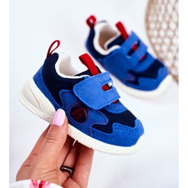 Apawwa Sport Kinderschuhe mit Klettverschluss Wildleder Marineblau Malbred 2