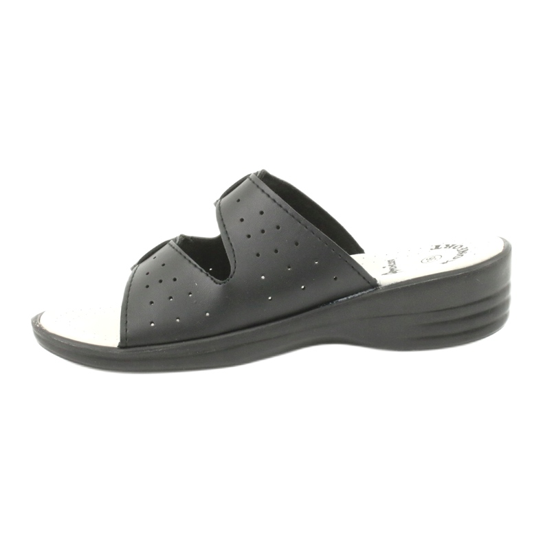 American Club schwarze Pantoffeln an amerikanischen Schnallen 1