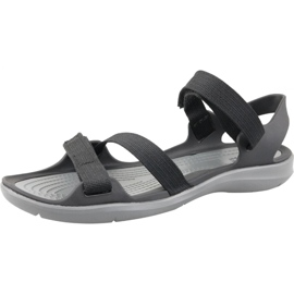 Crocs Swiftwater Webbing Sandale W 204804-001 schwarz grau 1