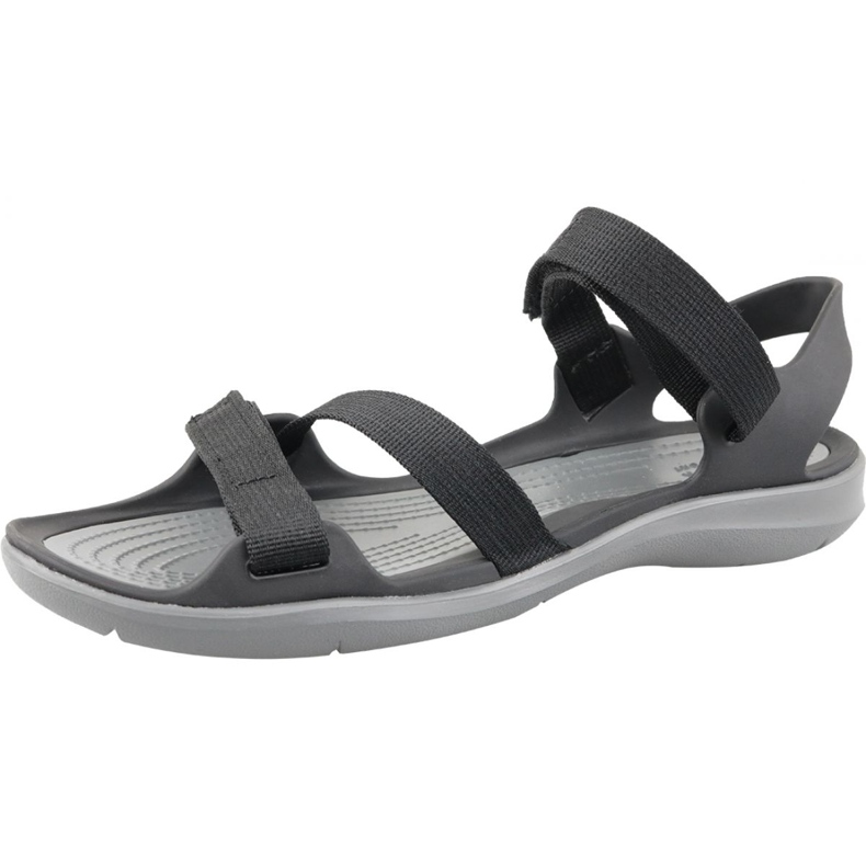 Crocs Swiftwater Webbing Sandale W 204804-001 schwarz grau 1