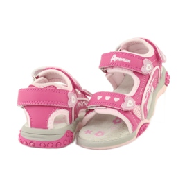 American Club 1176 Sandalen rosa 3
