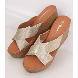 Goldkeilhausschuhe 10-235 Gold golden 2