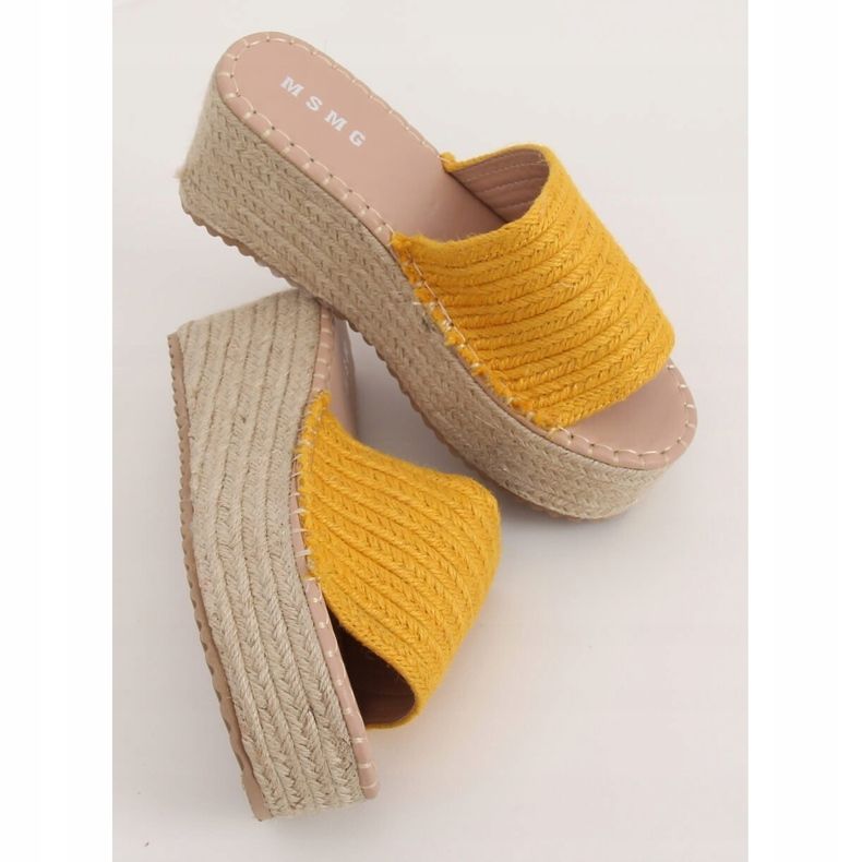 Keilpantoffeln Honig Espadrilles LL909 Gelb 2