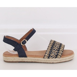Damen Sandalen Espadrilles marineblau WH933 Denim Blue 1