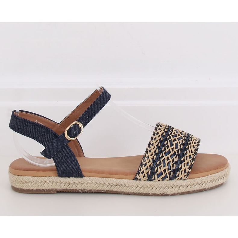 Damen Sandalen Espadrilles marineblau WH933 Denim Blue 1
