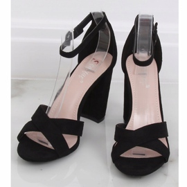 Schwarze Sandalen am Pfosten TU133P Schwarz 1