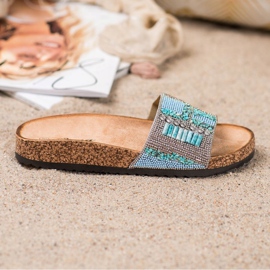 Bona Hausschuhe mit Perlen mehrfarbig 2