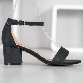 Diamantique Lässige Sandalen an einer Bar schwarz 2